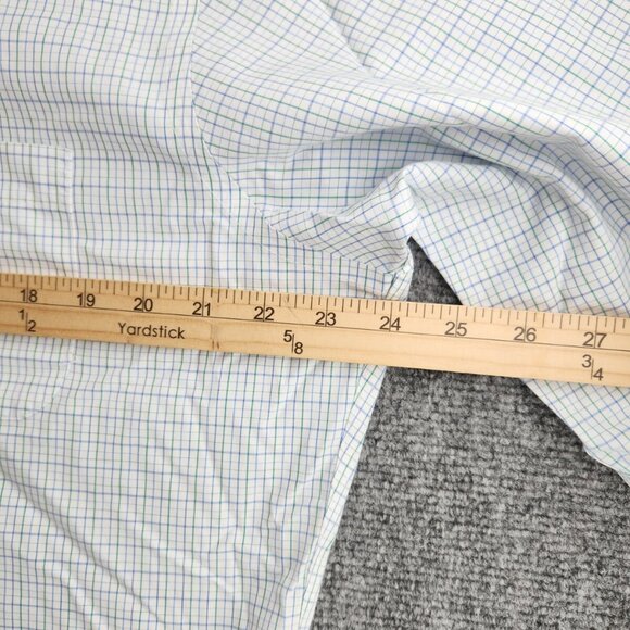 Brooks Brothers Regent 16.5 4/5 Cotton Non-Iron Blue and Green Check Long Sleeve - Picture 15 of 16